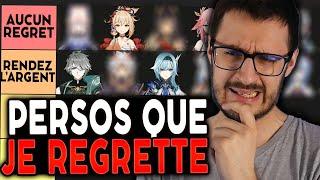 LES PERSOS QUE JE REGRETTE D'AVOIR INVOQUÉ ! | Genshin Impact