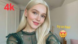 transparent bikini & lingerie haul 2025 | try-on see everything fashion transparent try on haul 4k