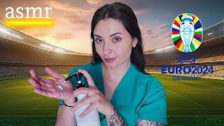 ASMR Roleplay Fisioterapeuta Futbolista  ASMR Preparación Eurocopa