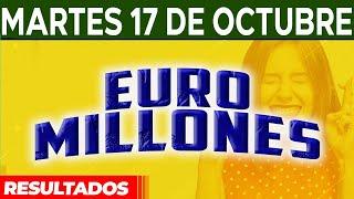 Resultado del sorteo Euromillones del Martes 17 de Octubre del 2023. 