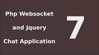 Php Chat Application System Tutorial Websocket and Jquery - 7 List Chat History