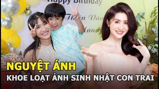 Nguyệt Ánh khoe loạt ảnh sinh nhật con trai tròn 4 tuổi, dân mạng thắc mắc: “Không thấy bố bé đâu”