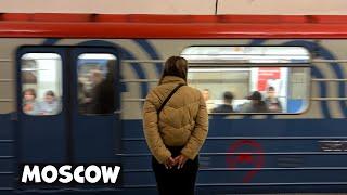 MOSCOW METRO TODAY  Tverskaya station and Russian people