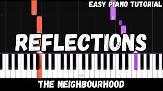 The Neighbourhood - Reflections (Easy Piano Tutorial)