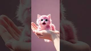 A cute little pink cat #cat #kitten #cute #pink #catvideos #catshorts