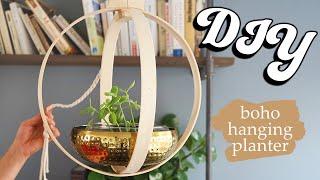 How To Make A Boho Hanging Planter | DIY Minimalist Decor