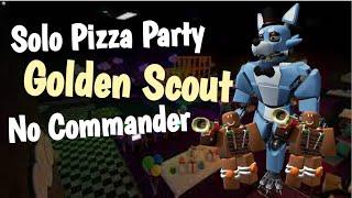 Solo Pizza Party With Golden Scout | Tower Defense Simulator