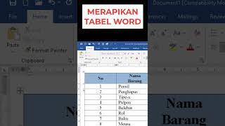 MENGATUR LEBAR KOLOM DI WORD