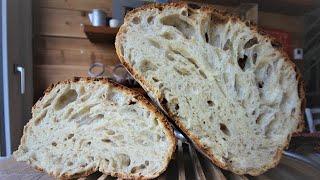 PANE RUSTICO FACILE in 3 ore fatto in casa Pane grandi Alveoli SENZA BIGA SENZA MADRE SENZA POLISH