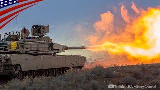 American M1A2 Abrams Tanks Live-Fire Exercise in Europe