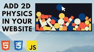 Add 2D physics in your website | HTML, CSS & JS