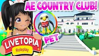 *AE COUNTRY CLUB RESORT* + NEW PET in LIVETOPIA Roleplay (roblox)