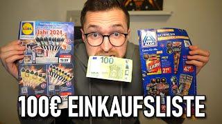 DIESES FEUERWERK WÜRDE ICH FÜR 100€ KAUFEN | 100€-Einkaufsliste für Lidl & Aldi