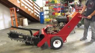 Barreto 1624-D Walk Behind Trencher Ditcher Digger 16 hp Briggs & Stratton ditch