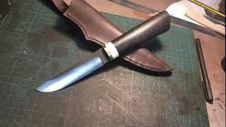 Forged knife, hunting knife.