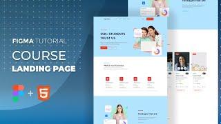 Figma Tutorial: Course Landing Page Design From Figma to HTML (Theme Composer Plugin)