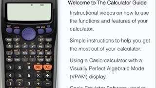 Introduction to The Calculator Guide (Casio Calculator, fx-83GT PLUS, fx-85GT PLUS)