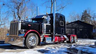 Легендарный американский тягач 1999 peterbilt 379.  Завершение реставрации.