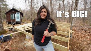 My FIRST Build on the Land Begins! (Remote Cabin in the woods)