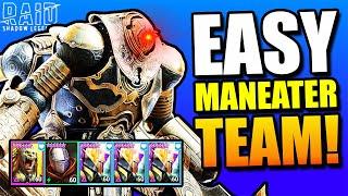 1 MANEATER, 3 RARES Unkillable Iron Twins 15 Team!  LOW Gear Requirements!  ||  Raid Shadow Legends