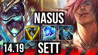 NASUS vs SETT (TOP) | 53k DMG, 6 solo kills, 20/3/6, Legendary | EUW Master | 14.19