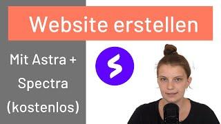 Kostenlose Website mit Astra und Spectra erstellen: Schritt für Schritt | WordPress