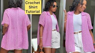 EASY Crochet Shirt Tutorial  / Kimono