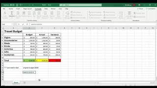 Set a Travel Budget for post COVID - Excel Spreadsheet Hacks - Budgeting and Money Saving Made Easy!