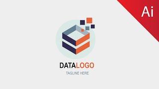 Illustrator Logo Design Tutorial || Logo Design Illustrator CC || Data Logo design || Al Hamd Zone