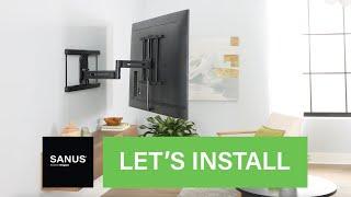 How to Install the SANUS Advanced Full-Motion 4D® + Shift™ TV Wall Mount for TVs 42"-90"