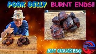 MEAT CANDY Madness!  Pork Belly "Burnt Ends" TWO WAYS on a Lone Star Grillz Pellet Smoker!