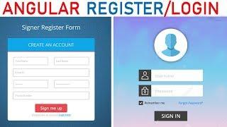 Angular 8 (AUTHENTICATION)  PHP MySql CRUD Login Register and Authentication