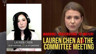 Lauren Chen Appears at Committee Meeting via Video Call but Refuses to Answer Questions