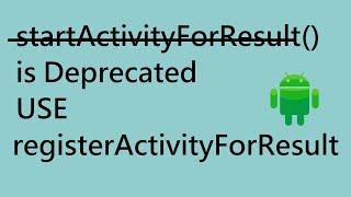 startActivityForResult() is deprecared use registerActivityForResult() for multiple permissions