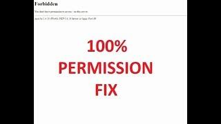 You don't have permission to access on this server 100% fix!!!