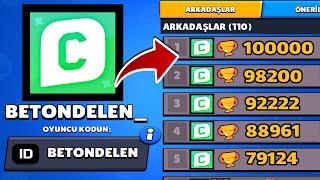 ARKADAŞ LİSTEMDEKİ CREATOR SİMGESİ OLAN YOUTUBERLAR :) ! BRAWLSTARS