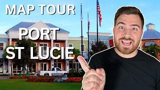 Map Tour Port Saint Lucie Florida | Living in Port St Lucie FL