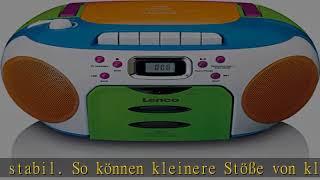 Lenco SCD-971 -Kinderradio - Kassettenradio mit CD - CD-Radio - Kassettenplayer - Stereo Lautsprech