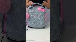 Рюкзак школьный каркасный Kite Education Hello Kitty 35x26x13.5 см 12 л серый (HK22-555S)