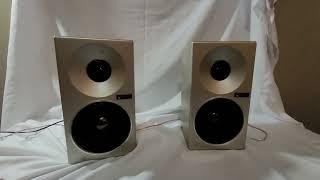 Technics SB-F2 Linear Phase Stereo Speakers Bookshelf Solid metal