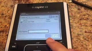 How to disable press to test on TI-nspire