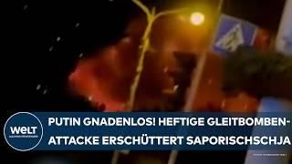 UKRAINE-KRIEG: Putin gnadenlos! Heftige Gleitbomben-Attacke der Russen erschüttert Saporischschja