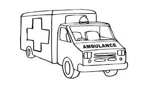 How to Draw an Ambulance Car / Как нарисовать машину "скорой помощи"