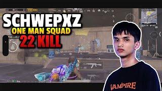 PUBG Mobile : SchwepXz one man squad