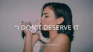 “I don’t deserve it” by Lisa Cimorelli AUDIO