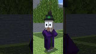 Herobrine Win Wizarding Challenge (Imagine Dragons-Bones) #minecraft #shorts #herobrine #wizard