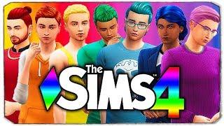 СОЗДАЕМ РАДУЖНУЮ СЕМЕЙКУ В THE SIMS 4, #2 (RAINBOW CAS THE SIMS 4)