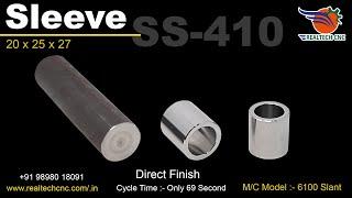 SS 410, SLEEVE 20x25x27 | RealTech CNC Machine VD 336