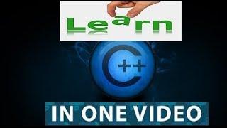 C++ Tutorials || Learn a to z of C++  From Basic to Advance in a Single video!!!