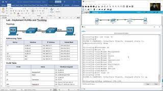 3.6.2 Lab - Implement VLANs and Trunking